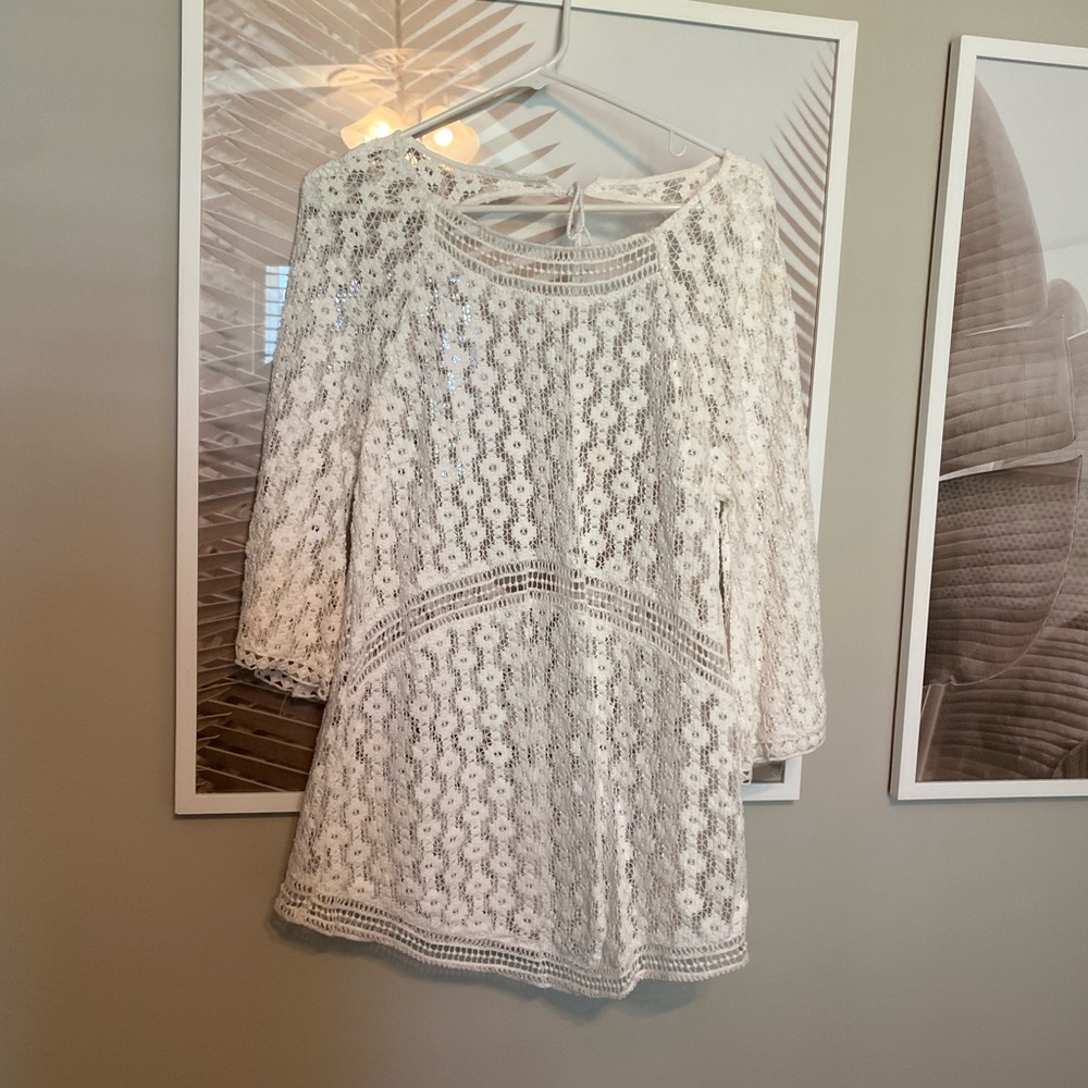ASOS White Lace Cover Up